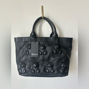 Viral IO Pelle Black Teddy Bear Tote Bag